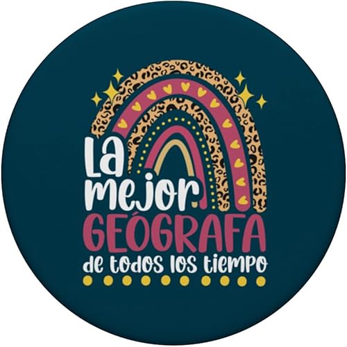 Miniatura 3 de La Mejor Geógrafa Divertido Mujer Geografia Regalo PopSockets Standard PopGrip