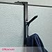Officemate Double Coat Hooks for Cubicle Panels, Adjustable 1.25-3.5 Inch, Charcoal (22005)