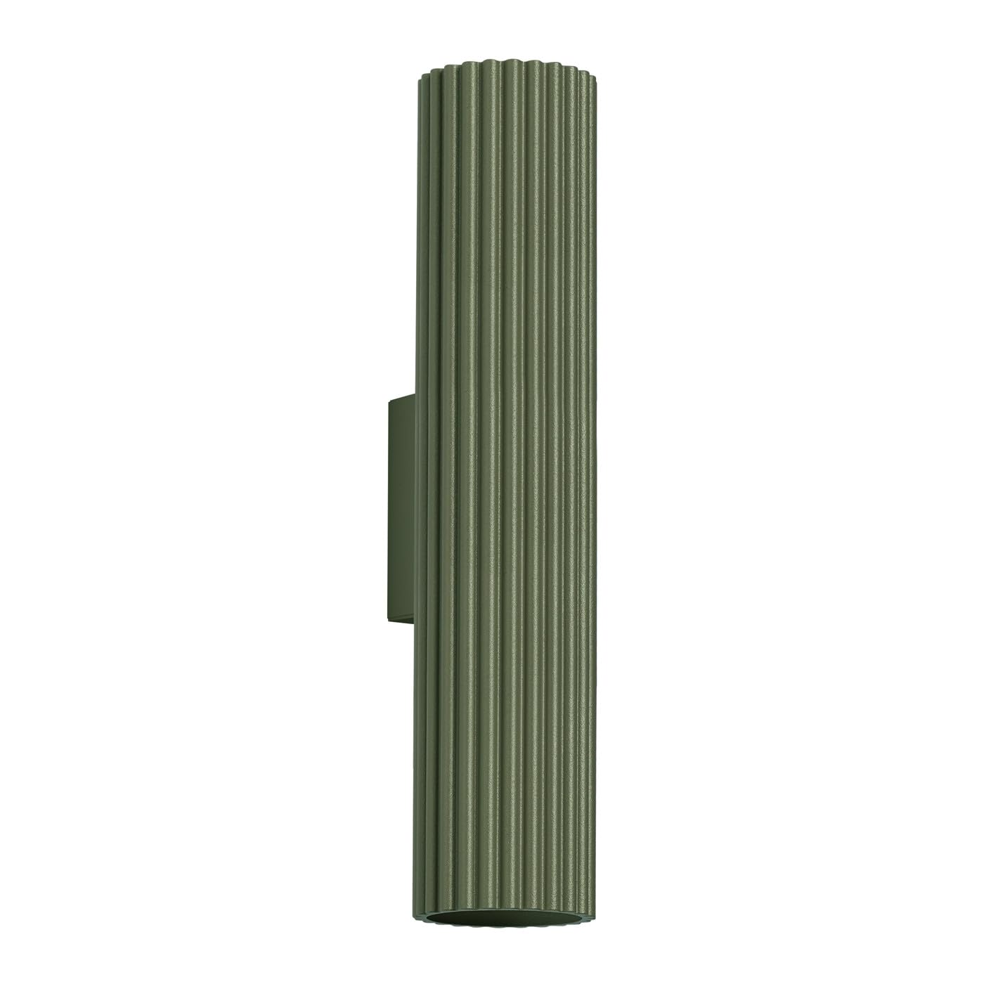SOLLUX lighting Lámpara de Pared - Aplique Pared Interior - en Aluminio - 1 Pantalla - 6,5 x 8 x 30 cm - Karbon Verde Oliva