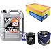 Produktbild QR-PARTS 69394361 Filter Set Inspektionspaket 5 Liter Motoröl Top Tec 4200 5W-30 SCT Germany Luftfilter Ölfilter