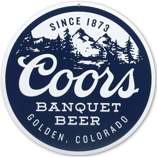 Molson Coors Banquet Beer Since 1873 Embossed Metal Wall Decor