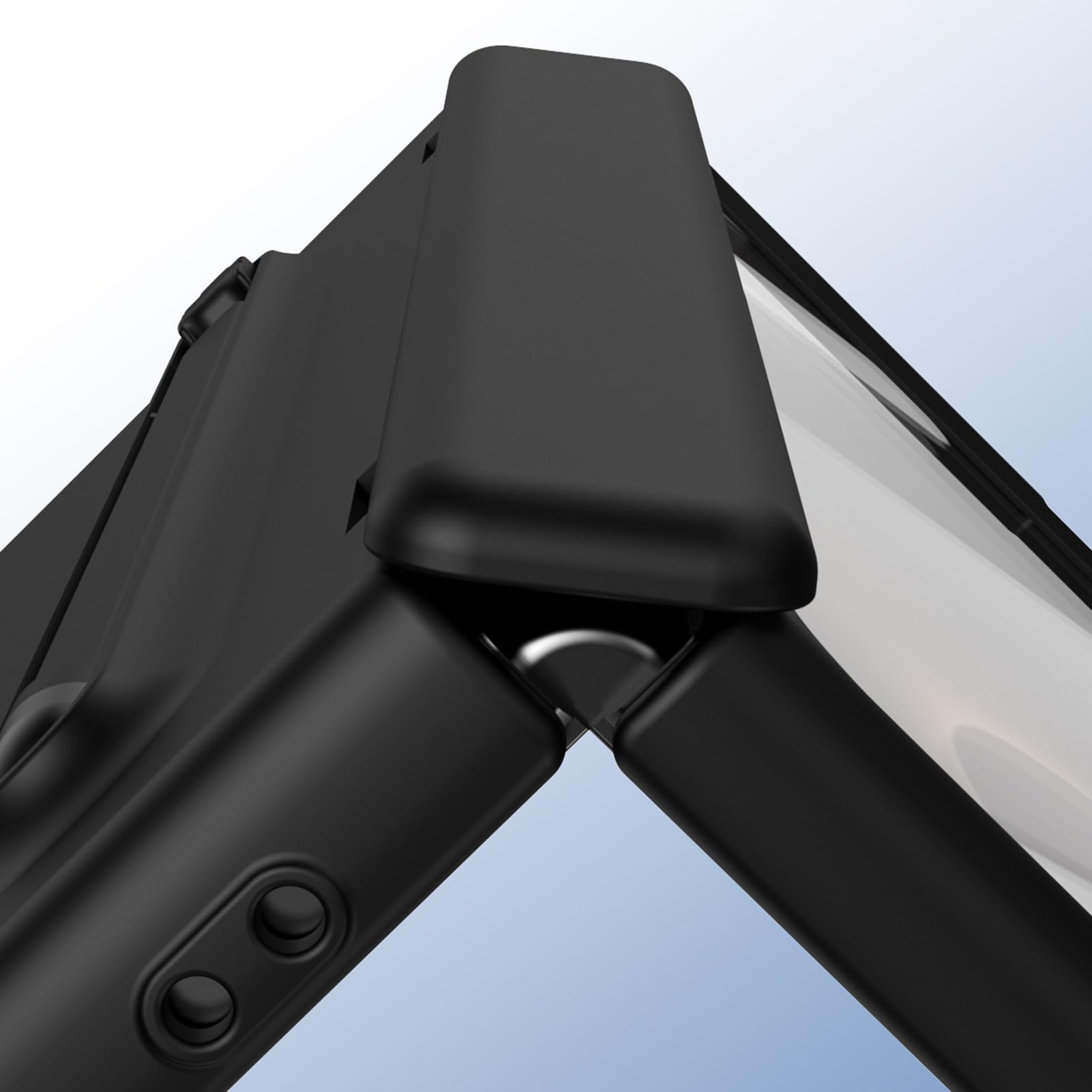 Per Samsung Galaxy Z Fold 8 Custodia Sottile, Stand, Penna, Cerniera | Cover PC leggera con stand regolabile e penna. Antishock, protezione fotocamera, resistente agli urti(Black)