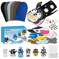 Hand Puppet Making Craft Kit for Kids Toddlers DIY Art Craft Felt Party Supplies