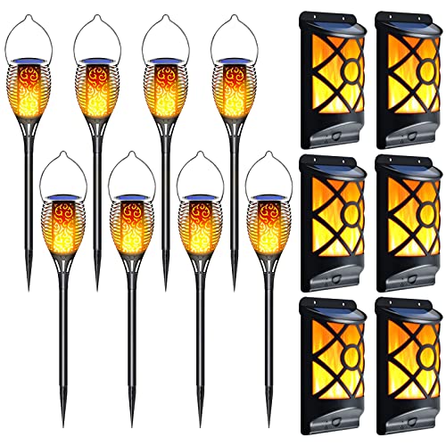 Lazybuddy Solar Flame Lights Outdoor, Solar Torch Light With Flickering Flames, Waterproof Auto On/Off Dusk To Dawn Christmas Landscape Decoration Lighting Lantern For Garden Patio Pathway Yard #TOP6