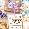 24 Sheets Make Your Own Marshmallow Stickers, Funny Marshmallow Themed Make a Face Stickers DIY Mix and Match Sticker for Home Classroom Crafts Activities Reward Party Favors Supplies #4