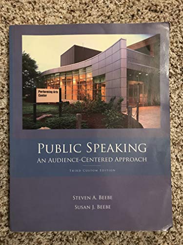 Public Speaking An Audience-Centered Approach, ... 0558741266 Book Cover