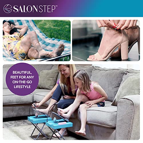 Descanso para os pés de beleza da Salon Step para pedicures fáceis em casa, trate seus pés, chega de