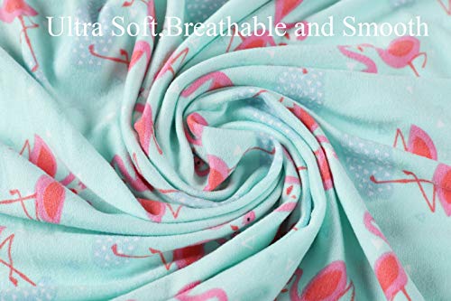 Tontukatu Bassinet Sheet Set 3 Pack Jersey Knit Ultra Soft Flexible Breathable Baby Girl Boy Fit For Halo, Miclassic, Chicco Lullago Mattress And More Flamingo Elephant Horse Lt Green Pink #TOP6