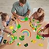 80UncleKimby 15Pcs St Patricks Day Crafts: Shamrock Rainbow DIY Art Kit Decorations for Classroom School Activities Party Supplies #3