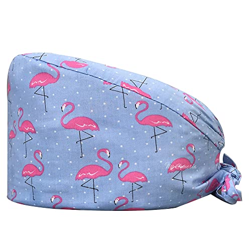 niaahinn Scrub Caps Women with Buttons & Cotton Sweatband Nursing Caps Scrub Caps Women & Men (12035)