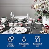 Villeroy & Boch - Toy's Delight Dip Set 4 Teilig, Servierplatte mit Schälchen, Dipschälchen Set Weihnachten, Tischdekoration Toys, Serviertablett, Schalen, Weihnachtsgeschirr, Premium Porzellan