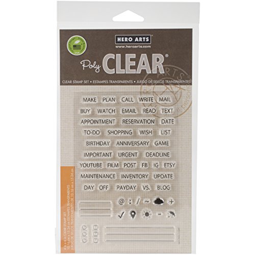 Hero Arts CL847 Plan Stamp Set, Clear