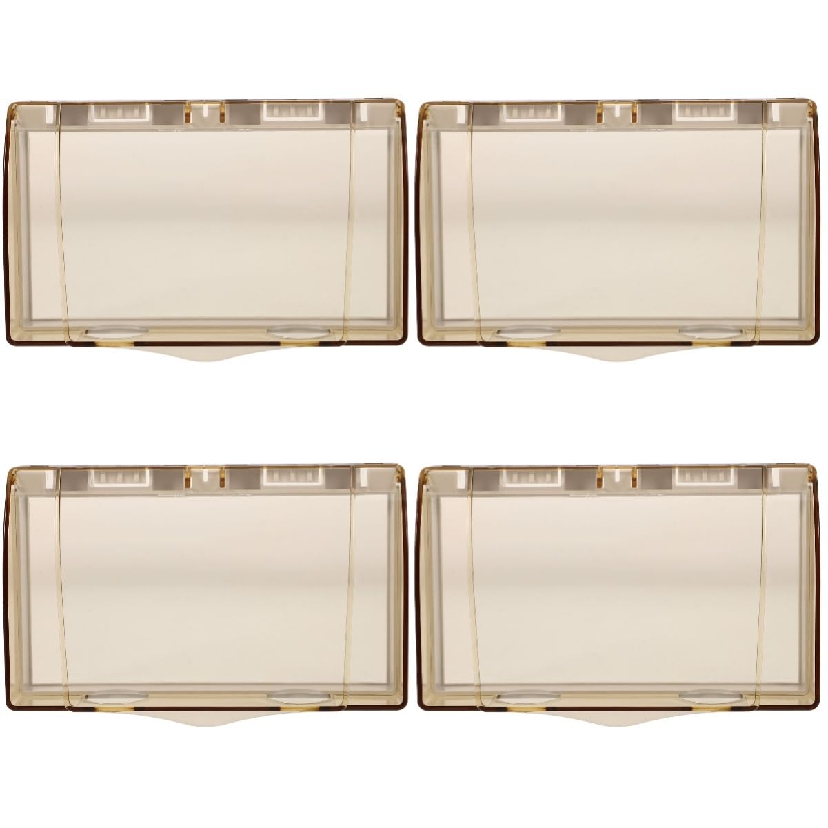 4 Pezzi Copriprese Elettriche Adesivo per Bagno Copertura per Prese Muro Protezione Elettrica Riutilizzabile con Design Pratico Facile Installazione