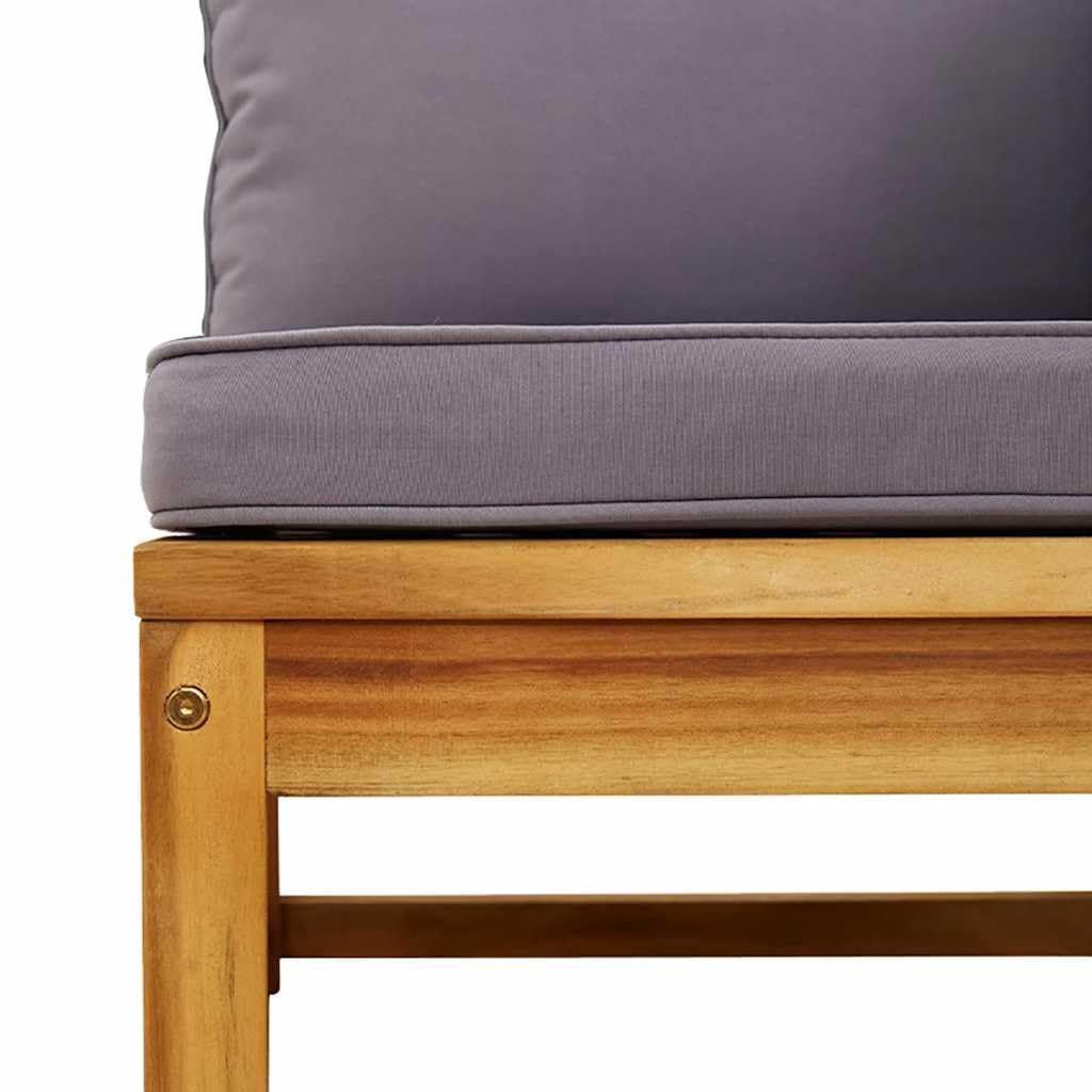 Sofa ogrodowa z poduszką, lite drewno akacjowe