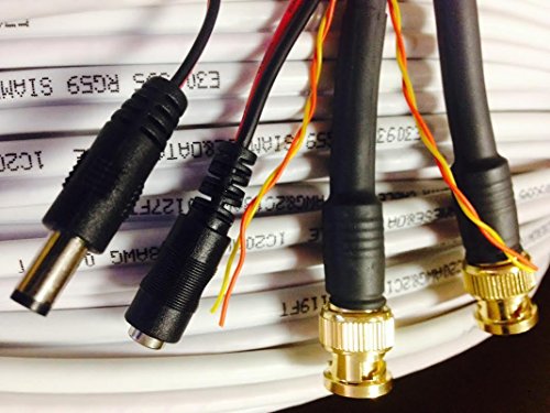 150' White HD-SDI Compression BNC Video RG59-RS485-POWER PTZ Data Siamese HD-SDI Cable 18/2