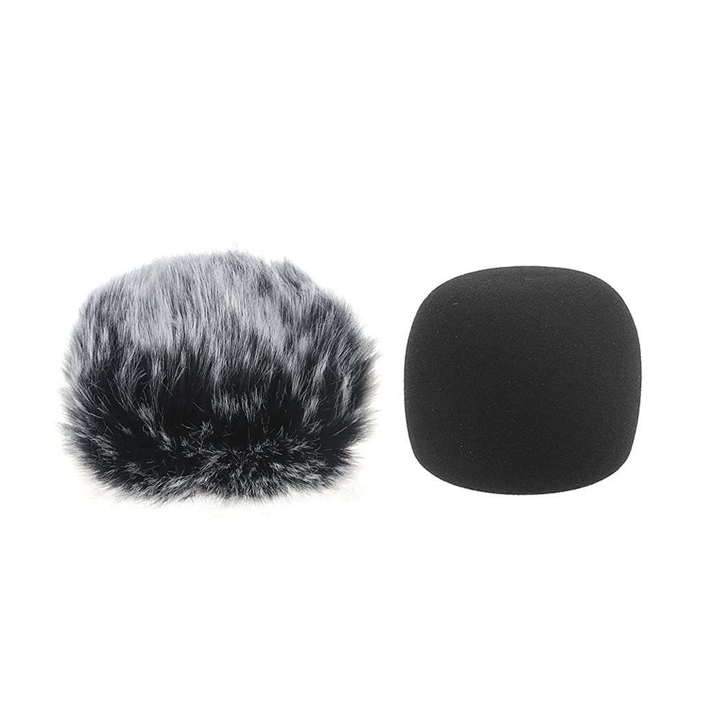 oringnat Furry Windscreen Muff Cover Foam Filter Microphone Windproof Cover for H1 Recorder Mic Spare Parts
