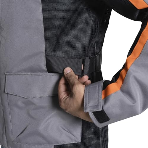 Image of HARLEY-DAVIDSON X TourX Edge Riding Jacket | 100% Polyester with Breathable Mesh Lining | Reflective Prints, Mandarin Collar & Contrast Piping | Durable, Lightweight & Stylish Motorcycle Jacket