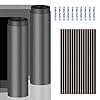 PC Dust Filter 400x300mm, 4Pack DIY PC Case Dust Mesh Filter PVC Dustproof Filter Cover Cooler Fan Grills with Magnetic Strip for Computer PC Case Speaker(PVC, 400 * 300mm, 4pcs, Black)
