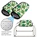 Luarisgur St Patricks Day Walker Accessories Lucky Leaf Walker Handle Cushions for Ladies Men Removable & Washable Grips Padded Hand Covers for Folding Walker Mobility Aid 2 Pack