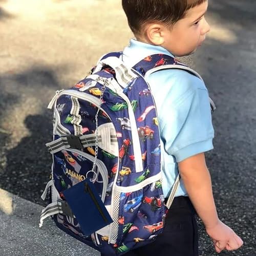 YWKJDDM Portefeuille fin pour homme avec chaîne clip fermeture éclair, portefeuille en tissu pour voyage, sport pour adolescents, enfants, garçons, hommes (bleu), bleu, 12.3cm x 8.3cm, Classique – vue 3
