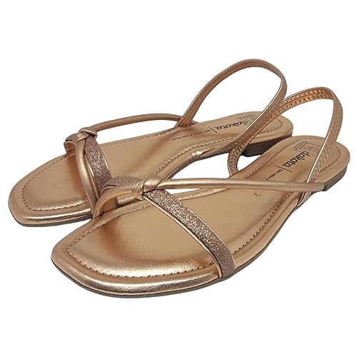 Sandalia Dakota Y6951 Leve Baixa Brilho Elastico Rasteira Casual