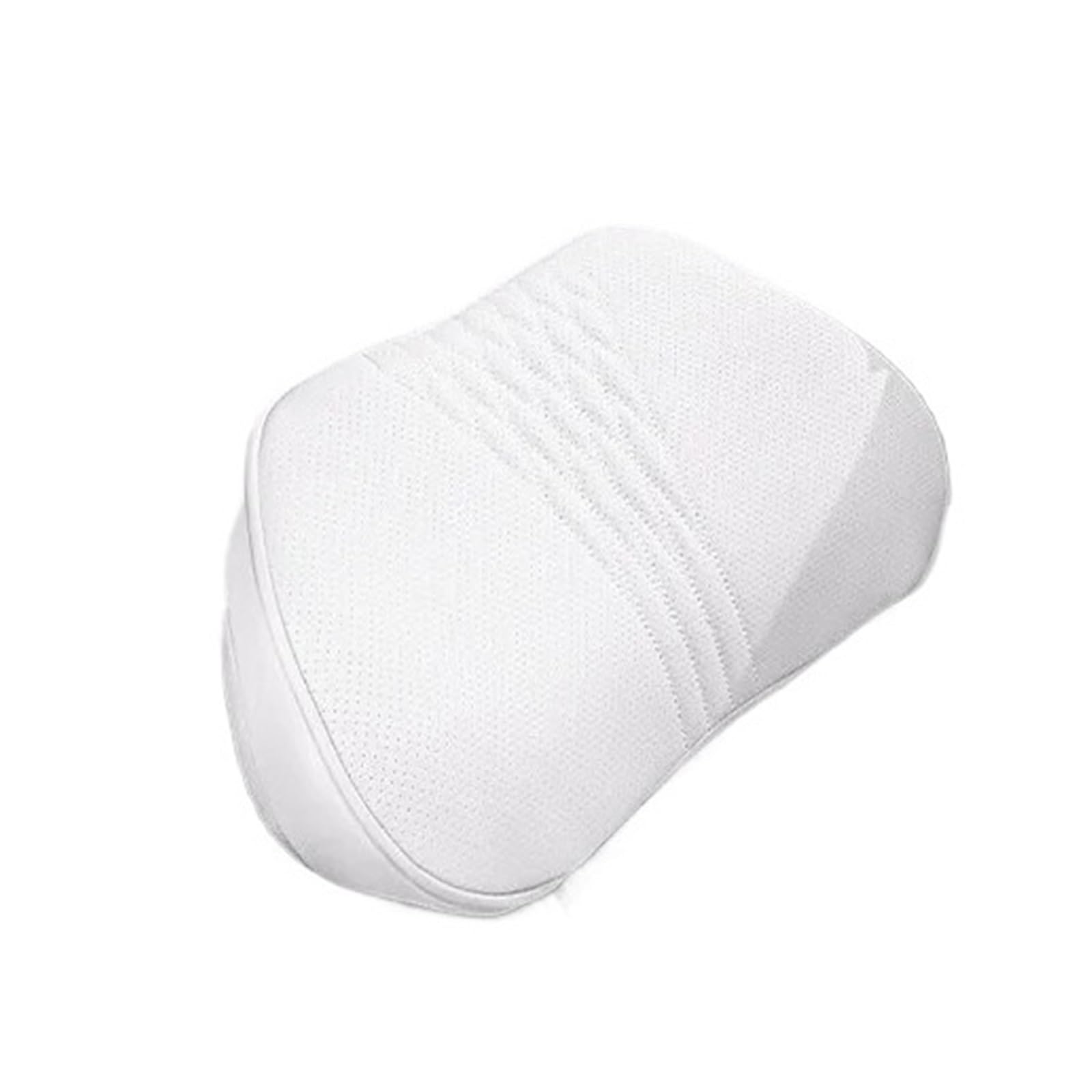 CVPX Seat Headrest Soft Memory Foam Car Neck Pillow Set Headrest Lumbar Seat Accessories Support Car Seat Pillow(White - waist)