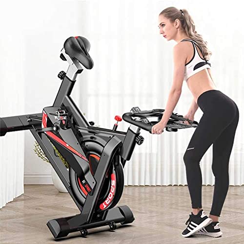 Image of Magnetic Bike Stationary Exercise Bikes with Quiet Belt Drive for Home Studio Health Fitness Machine Training