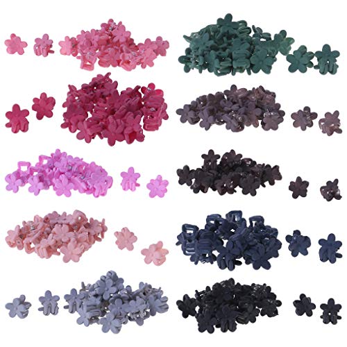 Freshsell 20 Pcs/Set Hair Clip Flower Floral Claw Girls Cute Fashion Simple Korean Headwear Kids Children Crab Claws Mini Decoration Ornament