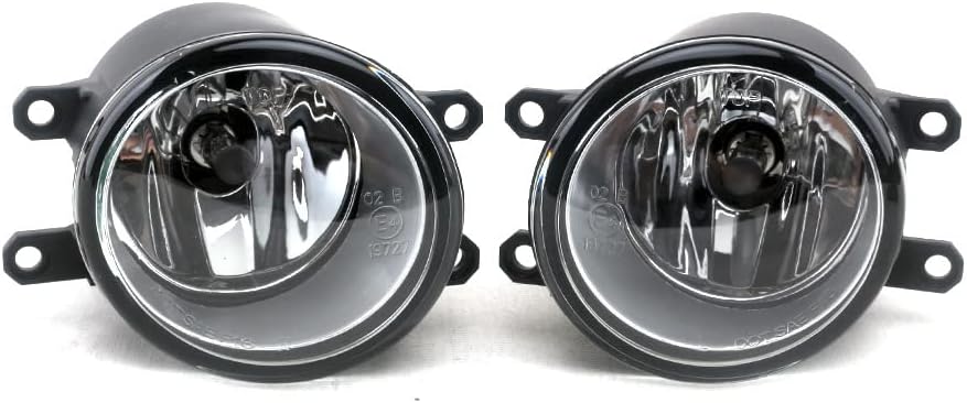 Auto-Tech Clear Fog Light w/Bezel Switch Wire Bulb fog lamp assembly kit Replacement For Toyota Premio 2010-2017