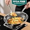 Wok Pan, 13-Inch Stainless Steel Woks & Stir-Fry Pans Nonstick, Wok Pan with Lid for Induction, Hybrid，Electric, Gas, Halogen, All Stoves, Professional PFOA Free Cookware, Dishwasher & Fast Heat #3