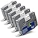 5x Labelwell 12mm 0.47 TZc-231 Negro sobre Blanco Compatible Etiqueta Reemplazo para Brother TZ TZe-231 TZe231 TZ231 para Brother PT-H100LB PT-P300BT PT-1010 1000 GL-H105 PTH100R PT-H108GT PTD450VP