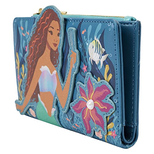 Loungefly Disney Little Mermaid Ariel Live Action Flap Wallet2