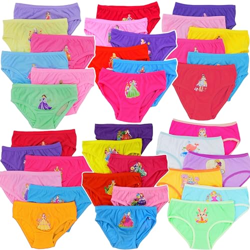 ToBeInStyle Girls' Pack of 6 Random Assorted Print Cotton Bikini Panties3