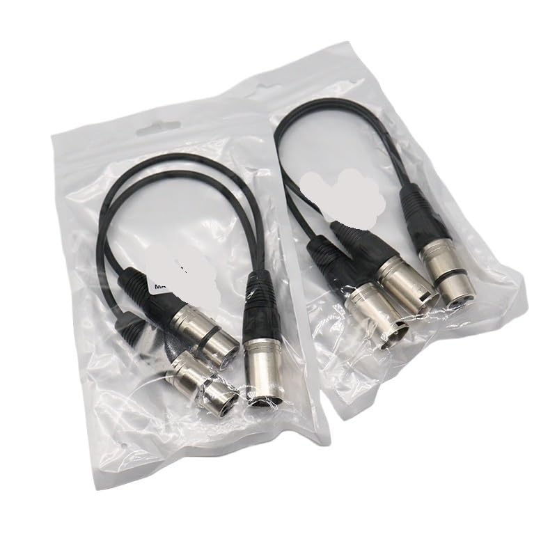 Kabel rozdzielający XLR Y 3-pinowy żeński na podwójny męski przewód przejściowy do mikrofonu miksera audio Studio DJ 1 m 2 m 300 cm 5 m 10 m 15 m (1 żeński do 2 mężczyzn, 1 m)