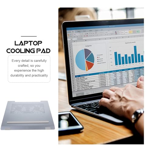 Base para laptop ABOOFAN con ventilador y disipador de calor miniatura 6