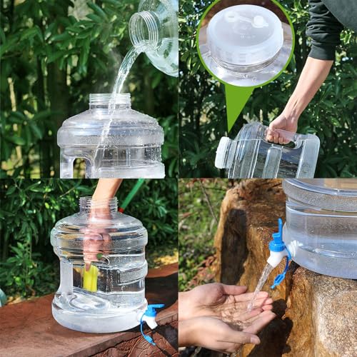 Seau de stockage d'eau extérieur avec brosse intégrée et robinet