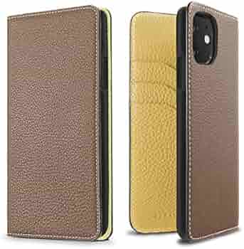 ボナベンチュラ　iPhone11 手帳型　ケース　エトープ×イエロー Amazon.co.jp: 【ボナベンチュラ】 ダイアリーケース [iPhone 11