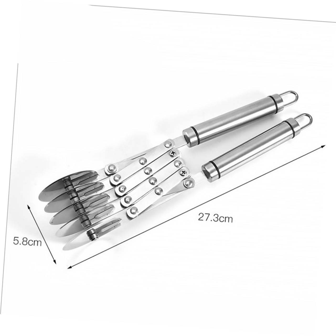 ULTECHNOVO Cortador de Pizza de Acero Inoxidable para Masa y Pastelería, Mango Ergonómico Antideslizante, Adecuado para Hornear en Casa