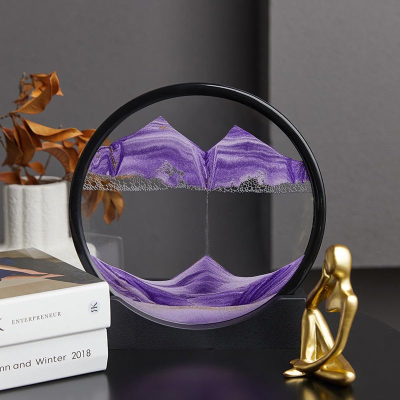 AzureLeap Moving Sand Art Liquid Motion, 3D Deep Sea Sandscape Color Quicksand Decor - Image 2