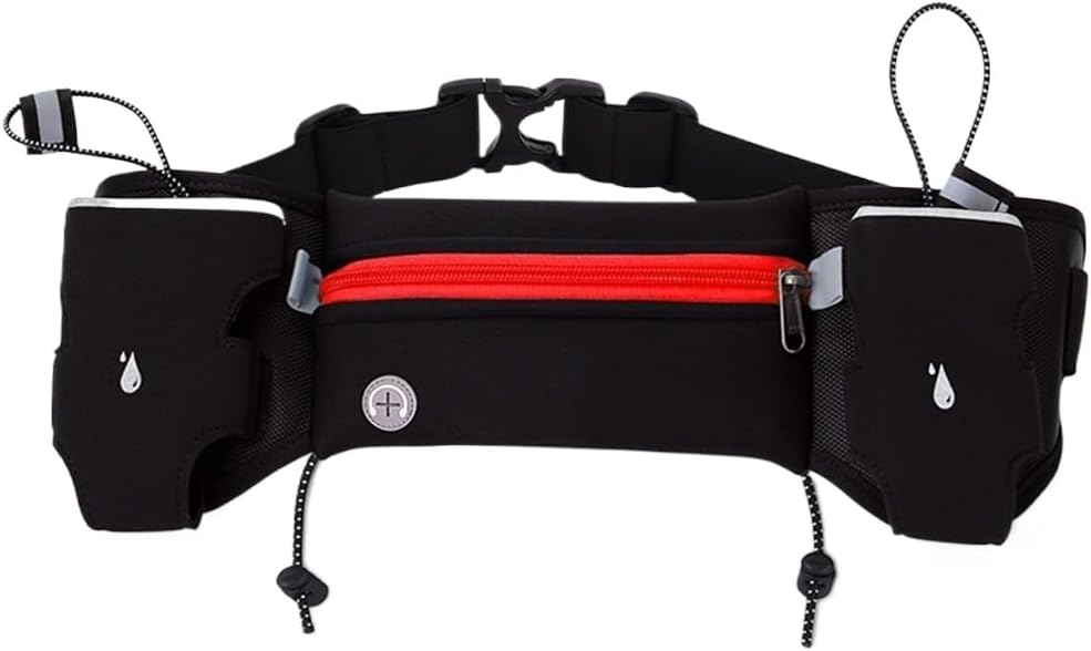 Marathon Jogging Cycling Running Hydration Belt Waist Bag Pouch Fanny Pack Phone Holder for 250ml Water Bottles