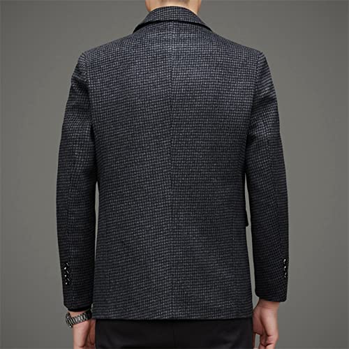 Jaqueta masculina de negócios, casual xale lapela casaco esportivo diário, blazers top para homens,