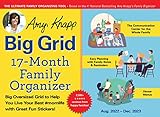 2023 Amy Knapp's Big Grid Family Organizer Wall Calendar: 17-Month Giant Fridge Planning Calendar for Mom with Stickers (Thru December 2023) (Amy Knapp's Plan Your Life Calendars)