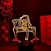 Produktbild 3D Illusion Lampe,3D Nachtlicht Luffy Lampe One Piece 3D Illusion Nacht Lampe Otaku Schlafzimmer LED Lichting Dekoration Kinder Geschenks Anime Art Spielzeug Tisch Lampe 7 Farben Touch ändern