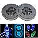 Snow Eagle-L LED Car Cup Holder Lights, 7 Colors Changing USB Charging Mat Luminescent Cup Pad, LED Interior Atmosphere Lamp
