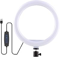 Vista 1 de Selfie Ring Light with 3 Light Modes and 10 Brightness Levels USB Powered Mini LED Fill Light for YouTube/TIK Tok/Phone/Live Stream/Makeup