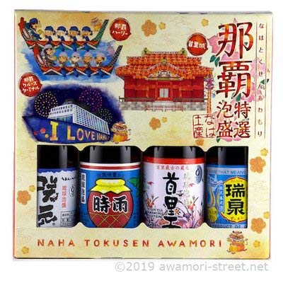 泡盛4本セット Amazon.co.jp: 瑞穂酒造 他 那覇特選泡盛 4本セット 100ml x 4本