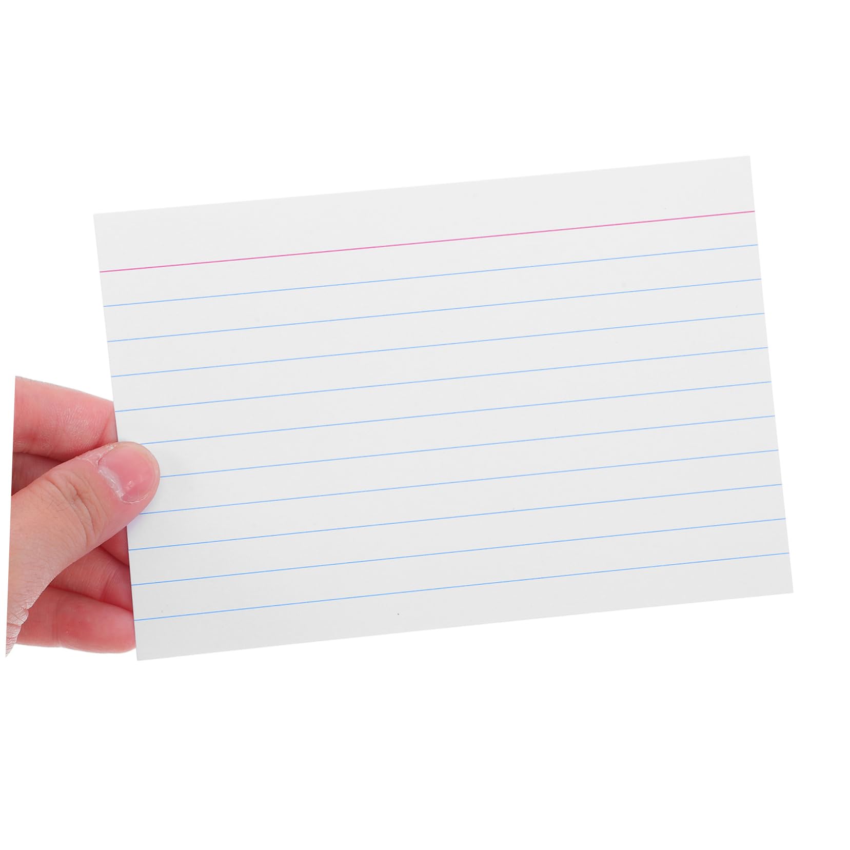 Gatuida 200 Stück Linierte Karteikarten 4 Zoll Dickes Kartonpapier Horizontal Liniert Glatte Oberfläche für Lernen Büro Schule