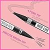 iMethod Eyebrow Pen - Eyebrow Pencil Magical 2-in-1 Eye Brow Pencils for Women with 4-Fork-Tip & Precise Brush-Tip Create Natural Hair-Like Brows, Last All-Day, Microblading Eyebrow Pen, Brown
