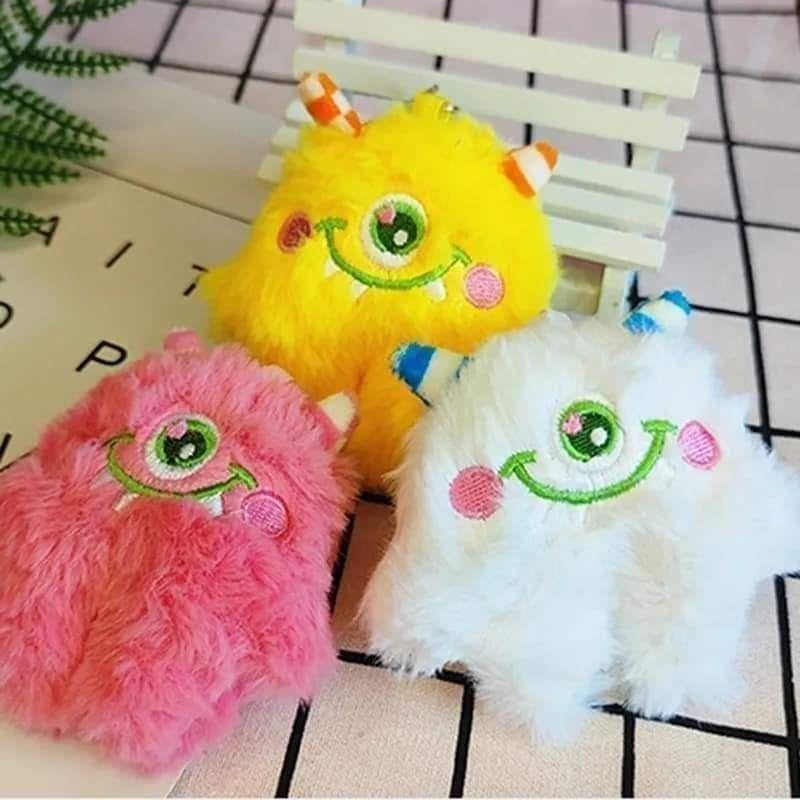小型黄色動物マスコットキーホルダー付き 逸品社 キーホルダー ぬいぐるみ もちっとわがしさん マスコット