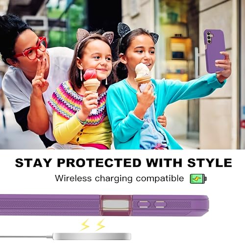 Coque Samsung A25 5G violette avec protection écran anti-chute - 4